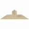 Ekena Millwork Portland Rough Sawn Timber Gable Bracket, Douglas Fir, 36"W x 12"H x 4"D x 6"F, 8/12 Pitch GBW036X12X0406POR00RDF - alternate 1